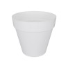 ELHO Pot de fleurs rond avec roues Loft Urban - Ø 40 cm - Blanc