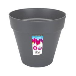 ELHO Pot de fleurs rond avec roues Loft Urban - Ø 40 cm - Gris anthracite