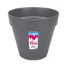 ELHO Pot de fleurs rond avec roues Loft Urban - Ø 40 cm - Gris anthracite