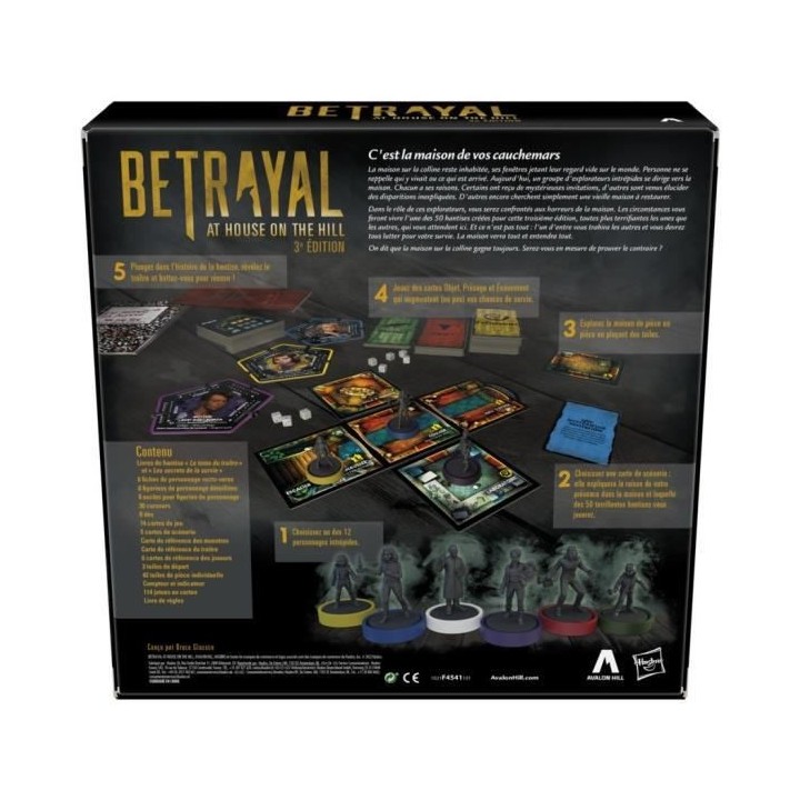 Betrayal at House on the hill - Jeu de société coopératif et horreu