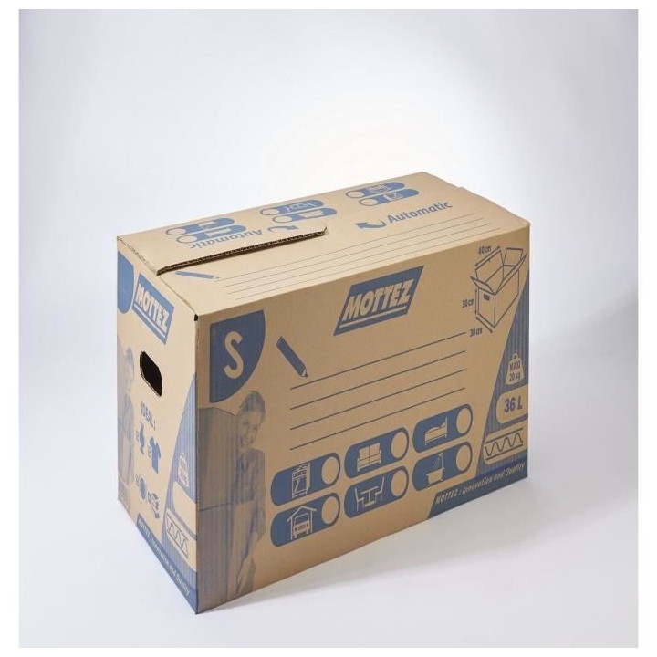 MOTTEZ Lot de 20 cartons 36L