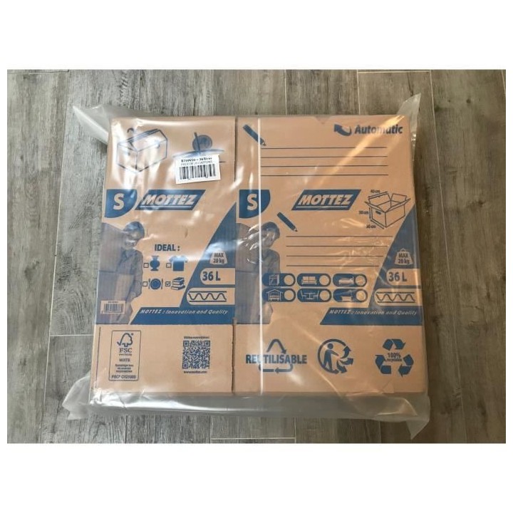 MOTTEZ Lot de 20 cartons 36L