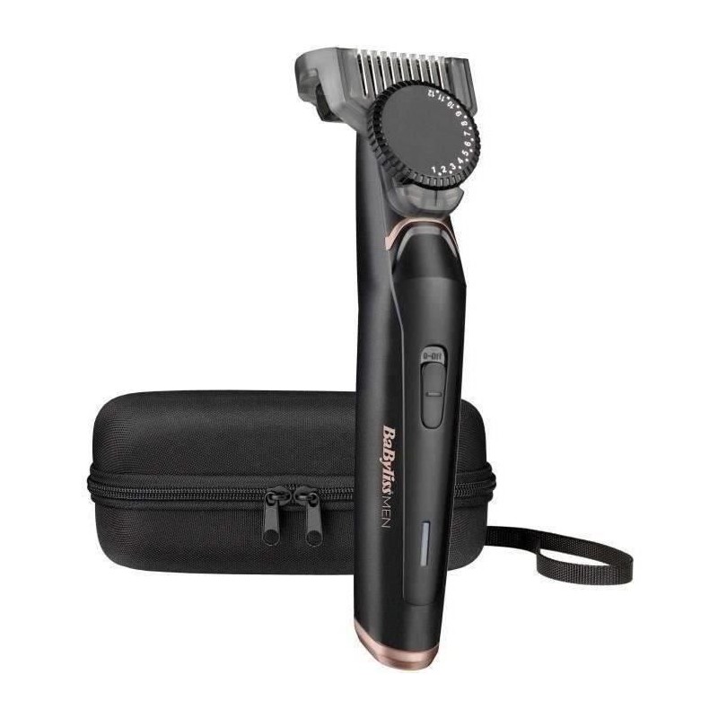 Tondeuse a barbe - BABYLISS T885E - Avec ou sans fil - Lames 34 mm en acier inoxydable - Molette et pas de 0,5 mm