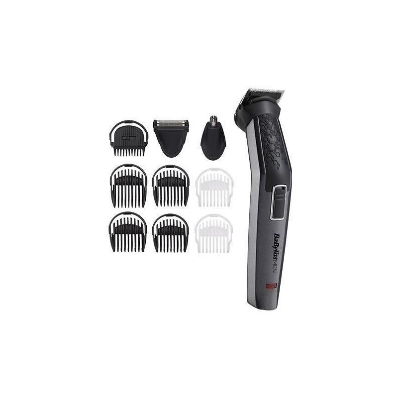 Tondeuse multi Babyliss MEN MT727E - usages - 10 en 1 - carbon titanium - avec tondeuse nez et rasoir de finitions