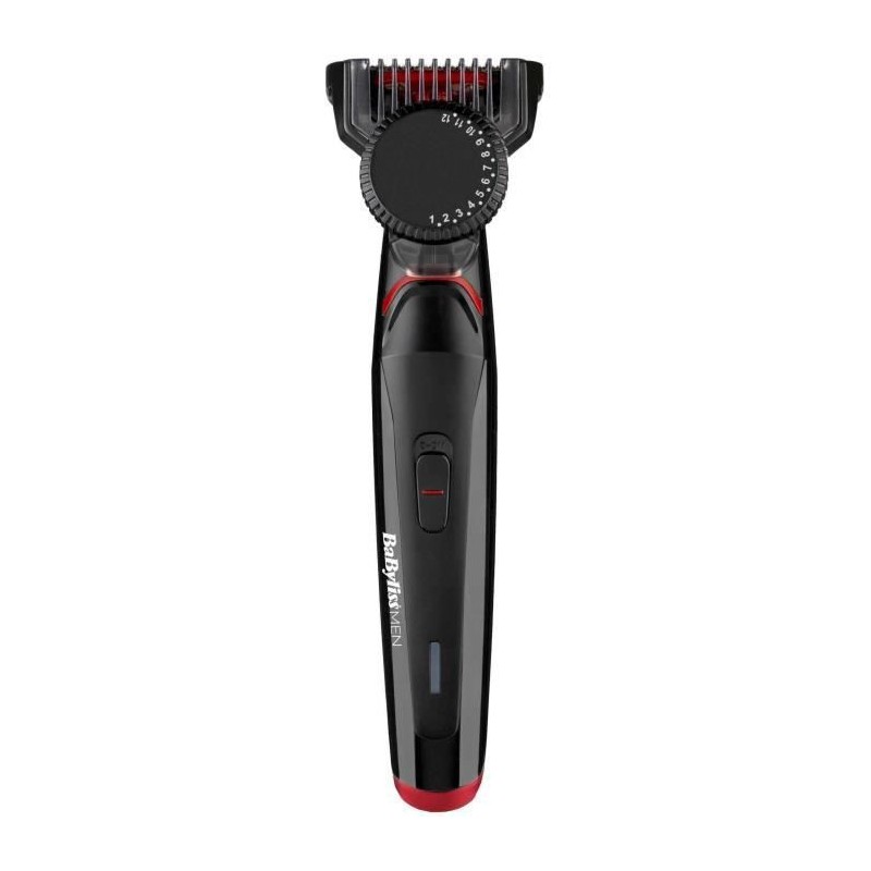 Tondeuse a barbe - BABYLISS T861E - Avec ou sans fil - Lames 34 mm en acier inoxydable - Molette de réglage 1 guide de coupe