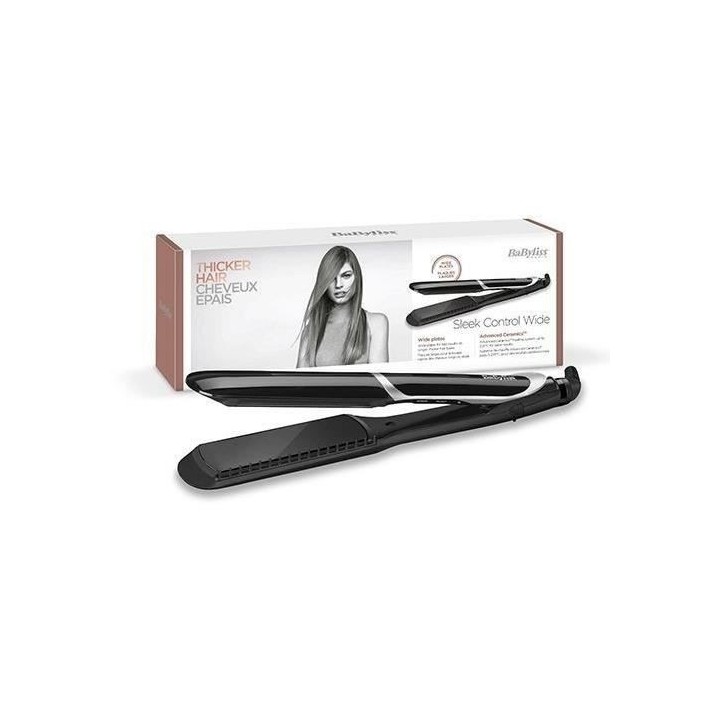 Lisseur Sleek Control Wide Babyliss ST397E - avec plaques tourmaline c