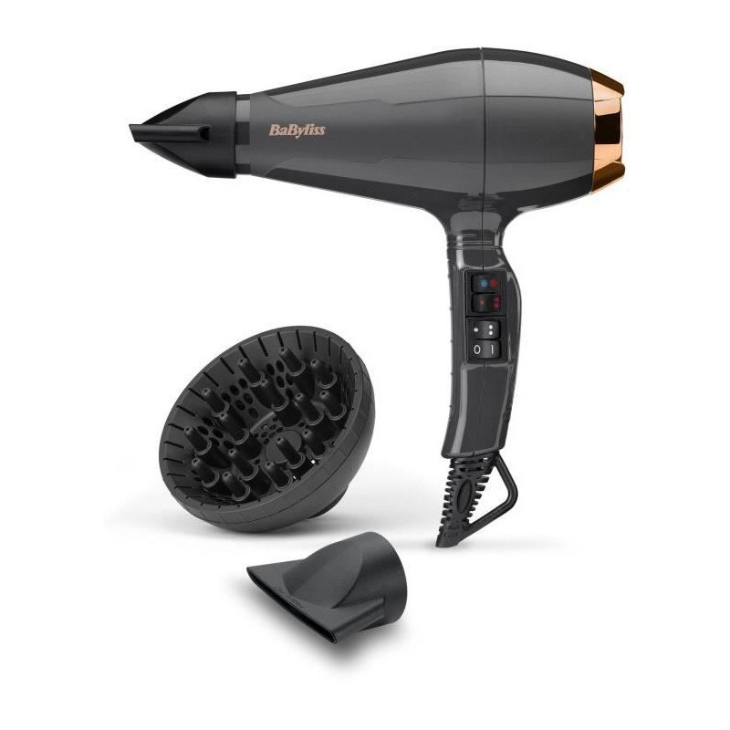 Seche-cheveux BABYLISS 6719DE Professionnel - Diffuseur Professionnel - Moteur AC - Puissance 2200W