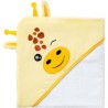 Cape de bain BABYCALIN GIRAFE - Des la naissance - Velours/Coton - 75 x 75 cm - Jaune