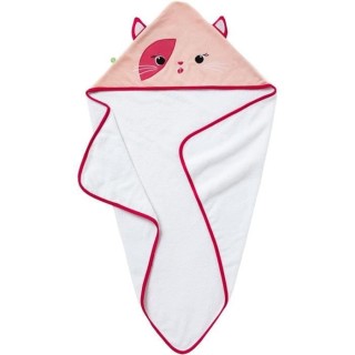 Cape de bain BABYCALIN CHAT - Des la naissance - Velours/Coton - 75 x