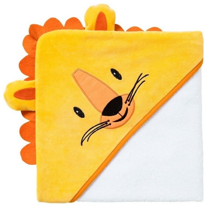 Cape de bain BABYCALIN LION - Des la naissance - Velours/Coton - 75 x
