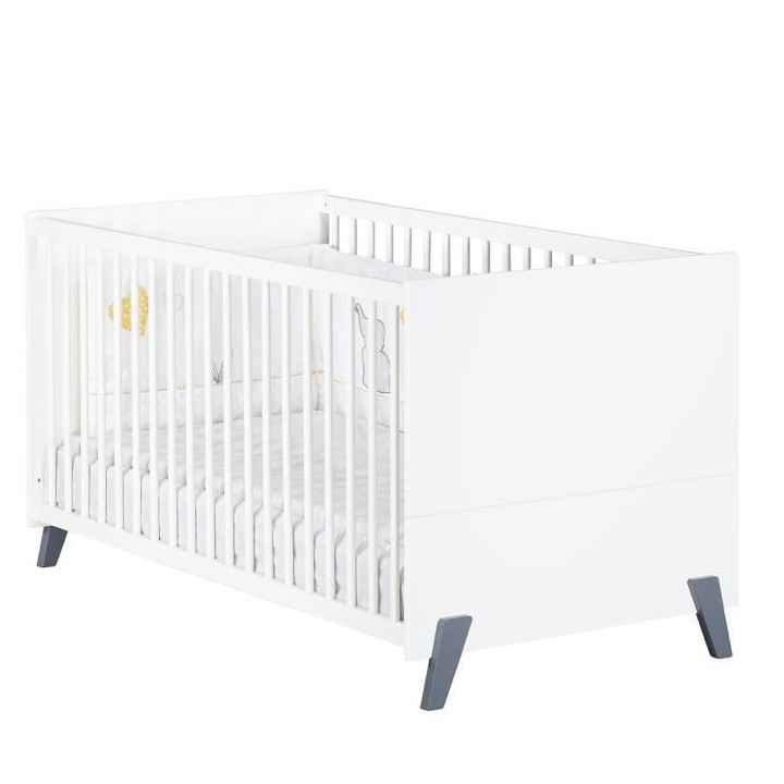 Babyprice - JOY GRIS - Lit Evolutif Little Big Bed 140x70