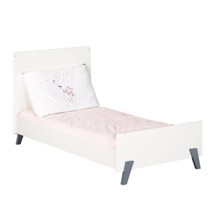 Babyprice - JOY GRIS - Lit Evolutif Little Big Bed 140x70
