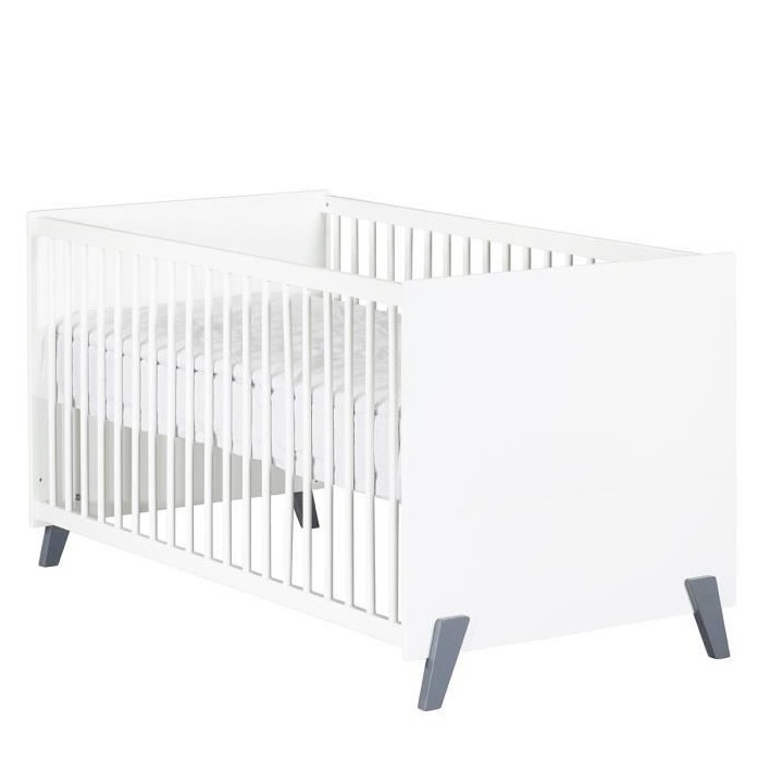 Babyprice - JOY GRIS - Lit Evolutif Little Big Bed 140x70