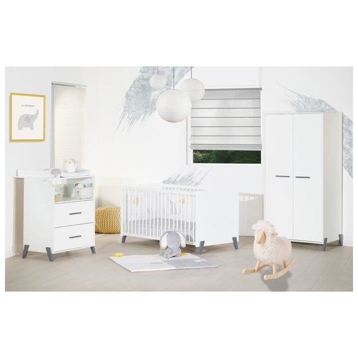 Babyprice - JOY GRIS - Lit Evolutif Little Big Bed 140x70