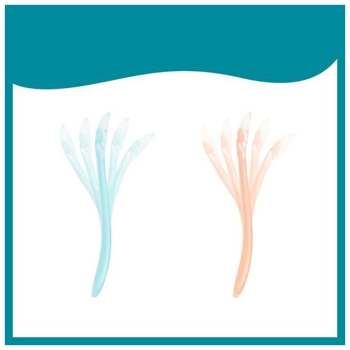 BABYMOOV Baby Spoons - Cuilleres Silicone 1er age