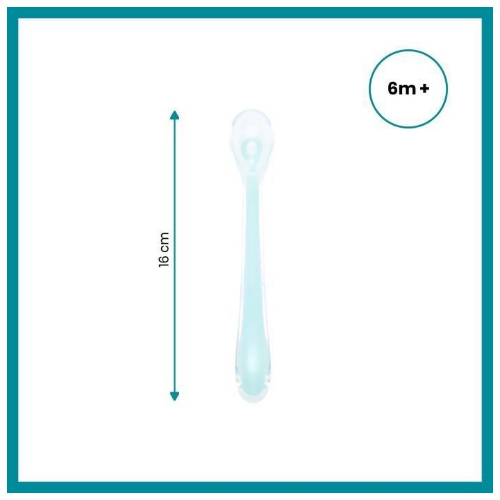 BABYMOOV Baby Spoons - Cuilleres Silicone 1er age