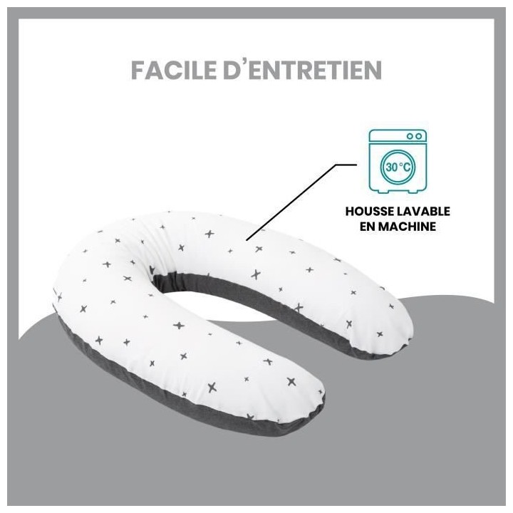 Babymoov Coussin de Maternité doomoo Grey Stars