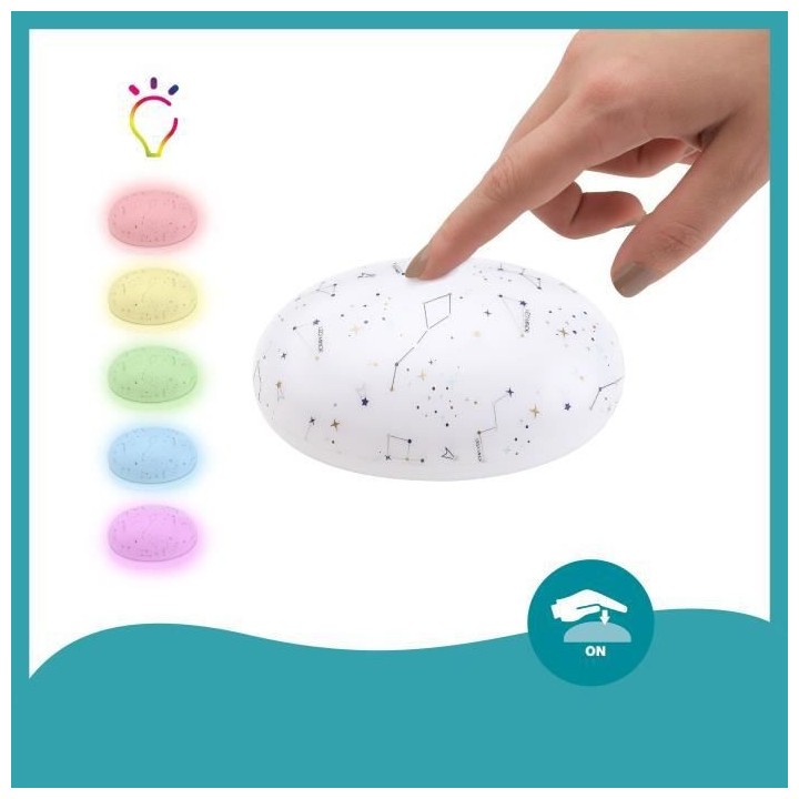 Babymoov Sleepy Veilleuse bébé avec bruit blanc, rose et de la natur