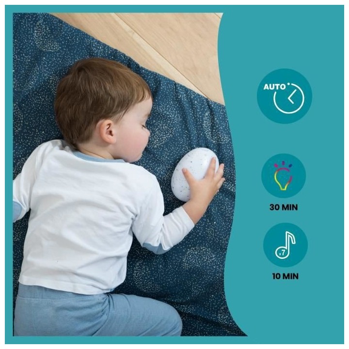 Babymoov Sleepy Veilleuse bébé avec bruit blanc, rose et de la natur