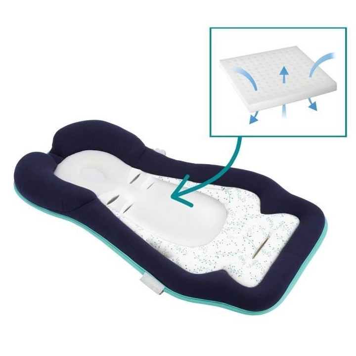 Babymoov Cosymorpho Fresh Bleu, Réducteur universel respirant, 0 - 6