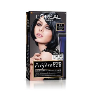 Coloration permanente Préférence L'OREAL PARIS - 1.1 Manhattan Noir