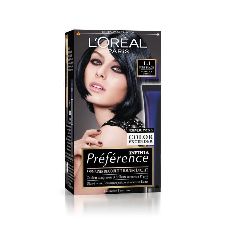 Coloration permanente Préférence L'OREAL PARIS - 1.1 Manhattan Noir