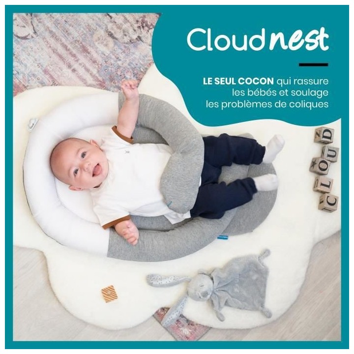 Babymoov Réducteur anti-coliques CloudNest - bouillotte intégrée