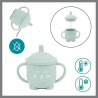 Babymoov Coffret Repas 15-24 m LEARN'ISY, 1 Bol, 1 Tasse, 1 Bavoir, 1 Cuillere, Renard