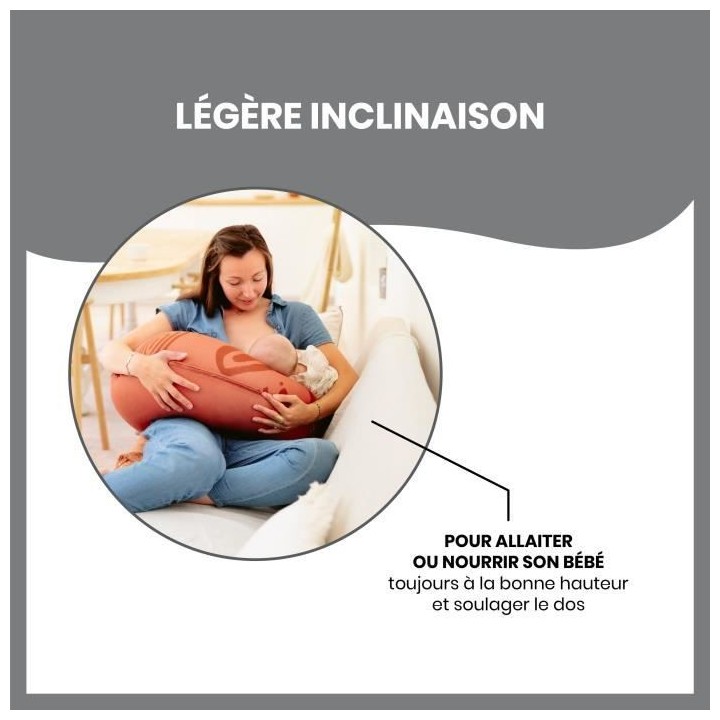 Babymoov B.LOVE Coussin de Maternité & Allaitement avec Remplissage M