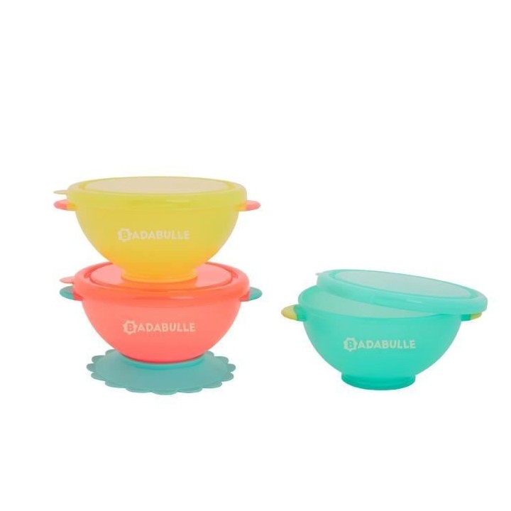 BADABULLE Funcolors Bowls x3
