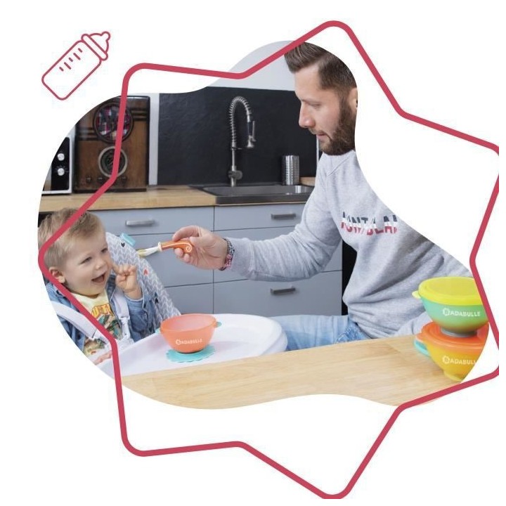 BADABULLE Funcolors Bowls x3