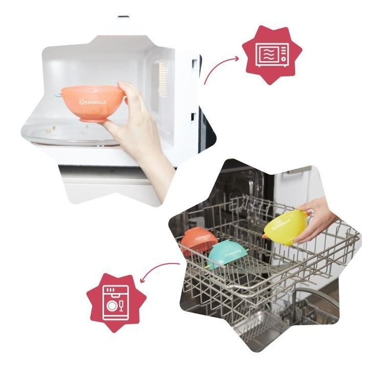 BADABULLE Funcolors Bowls x3