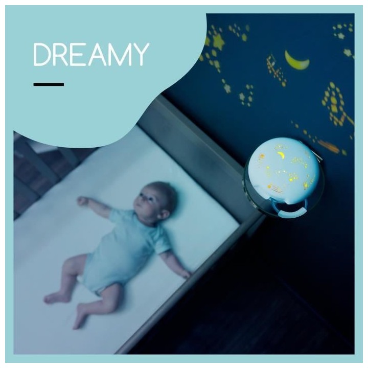 Babymoov Dreamy Veilleuse Evolutive pour Enfant - Projection & Berceus