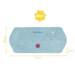 Badabulle Tapis de bain XXL antidérapant avec témoin de température, 91 cm de long