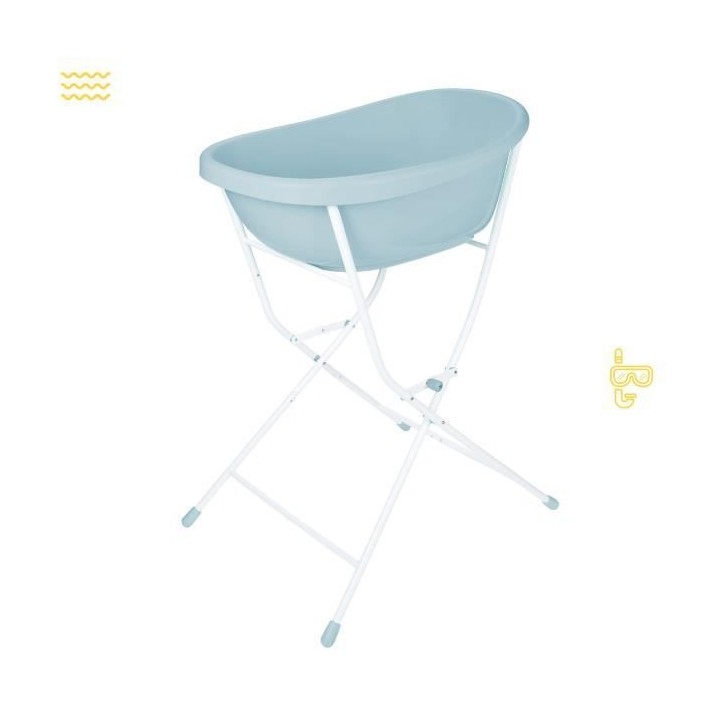 Badabulle Pieds de baignoire + Tuyau de vidange pour Baignoire Baleine