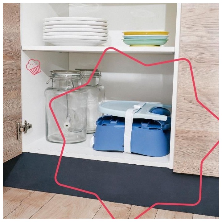 Badabulle Rehausseur de chaise Chat - Pliage Compact - Universel - De