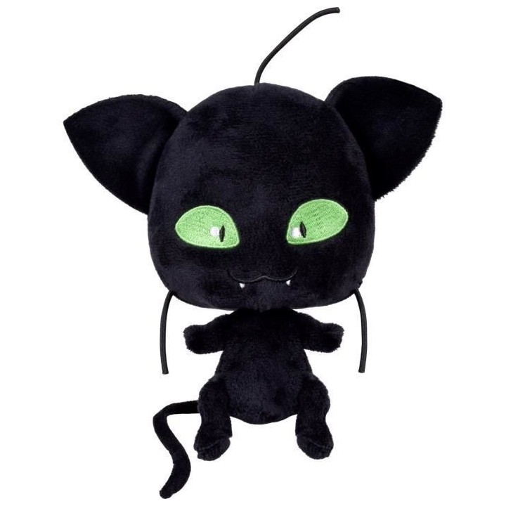 BANDAI Miraculous Ladybug - Peluche 15 cm : Plagg