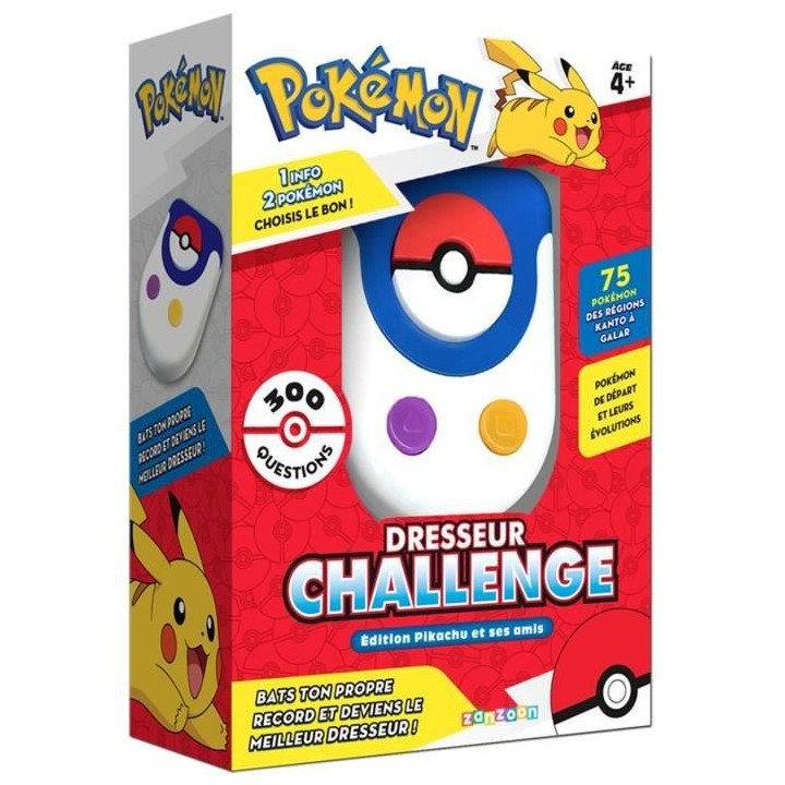 Pokémon Dresseur Challenge - Quizz Pokémon - Jeu interactif - BANDAI