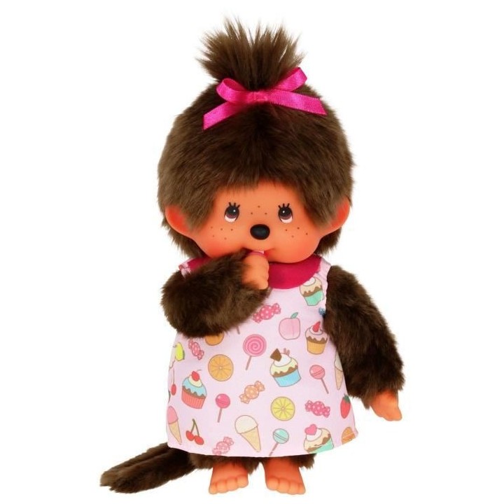 Peluche Monchhichi Pop & Candy - 20 cm - BANDAI