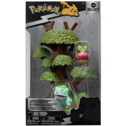 Pokémon - Pack environnement - Foret d'été avec Bulbizarre 5cm - BANDAI