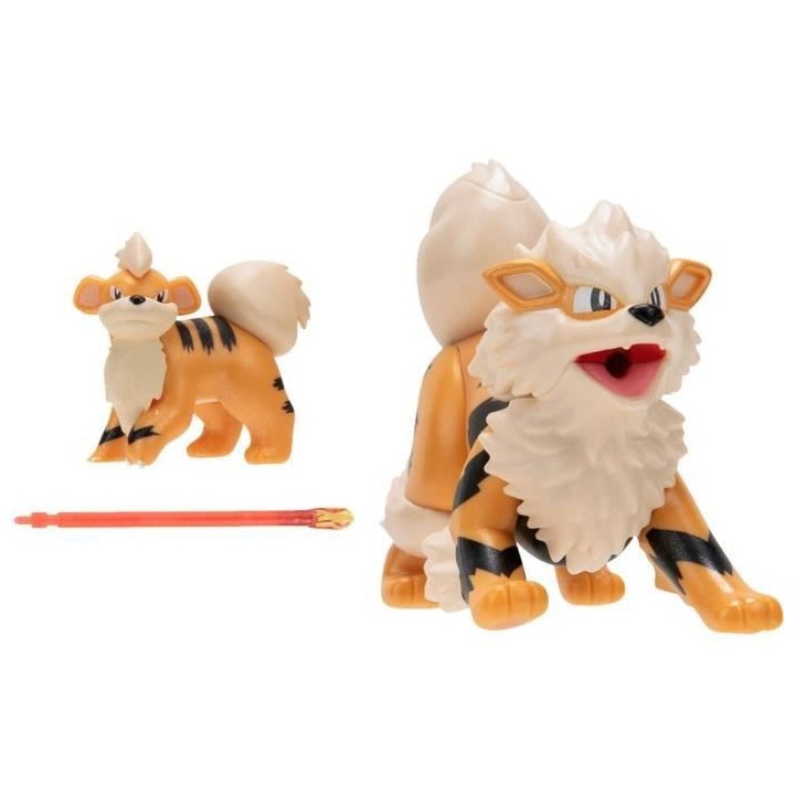 Pokémon - Pack évolution Caninos (5 cm) & Arcanin (10 cm) - BANDAI