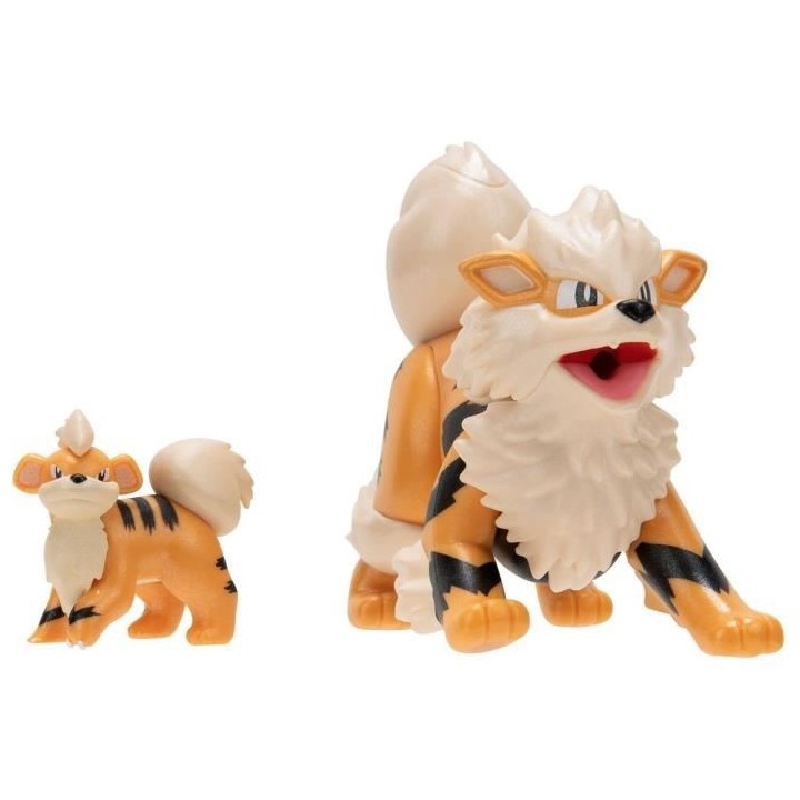 Pokémon - Pack évolution Caninos (5 cm) & Arcanin (10 cm) - BANDAI