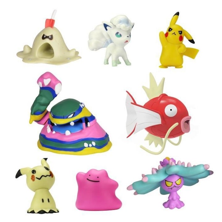 POKEMON Pack de 8 Figurines - 5 et 8 cm - 80299
