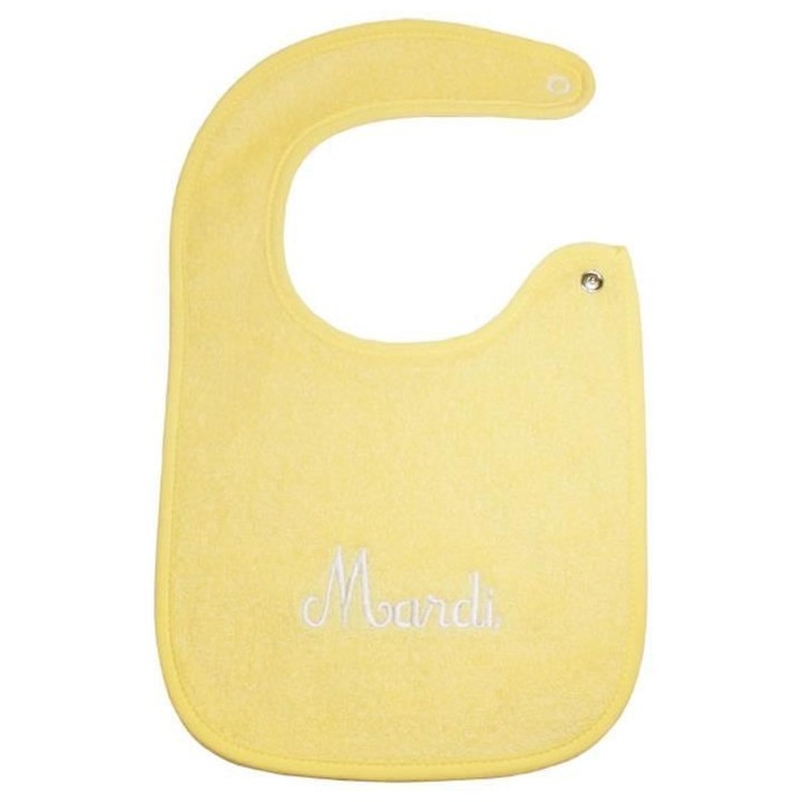 BABYCALIN Lot de 7 bavoirs Naissance Journalier - 17 x 29 cm