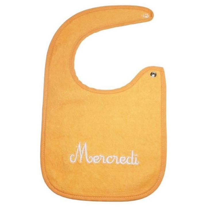 BABYCALIN Lot de 7 bavoirs Naissance Journalier - 17 x 29 cm