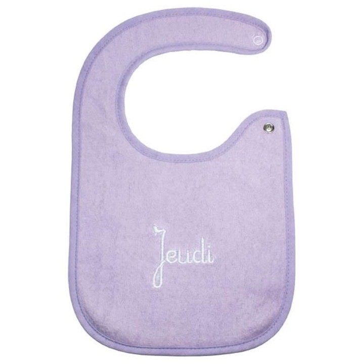 BABYCALIN Lot de 7 bavoirs Naissance Journalier - 17 x 29 cm