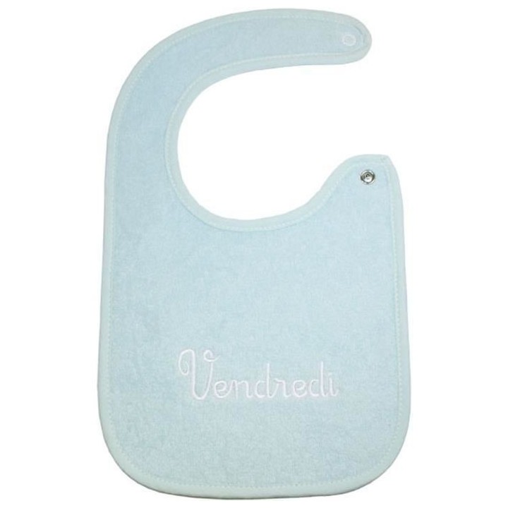 BABYCALIN Lot de 7 bavoirs Naissance Journalier - 17 x 29 cm