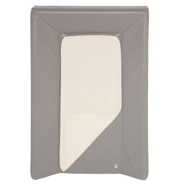 BABYCALIN Matelas a Langer Luxe 50 x 70 cm et Serviette Taupe