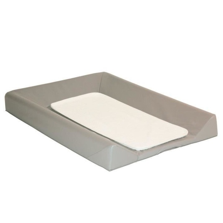 BABYCALIN Matelas a Langer Luxe 50 x 70 cm et Serviette Taupe