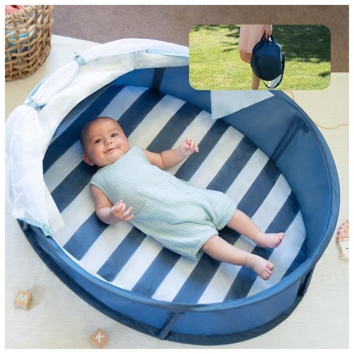 Babymoov Babyni Mariniere, Aire de jeux anti-UV FPS 50+, 2 en 1